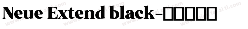 Neue Extend black字体转换
